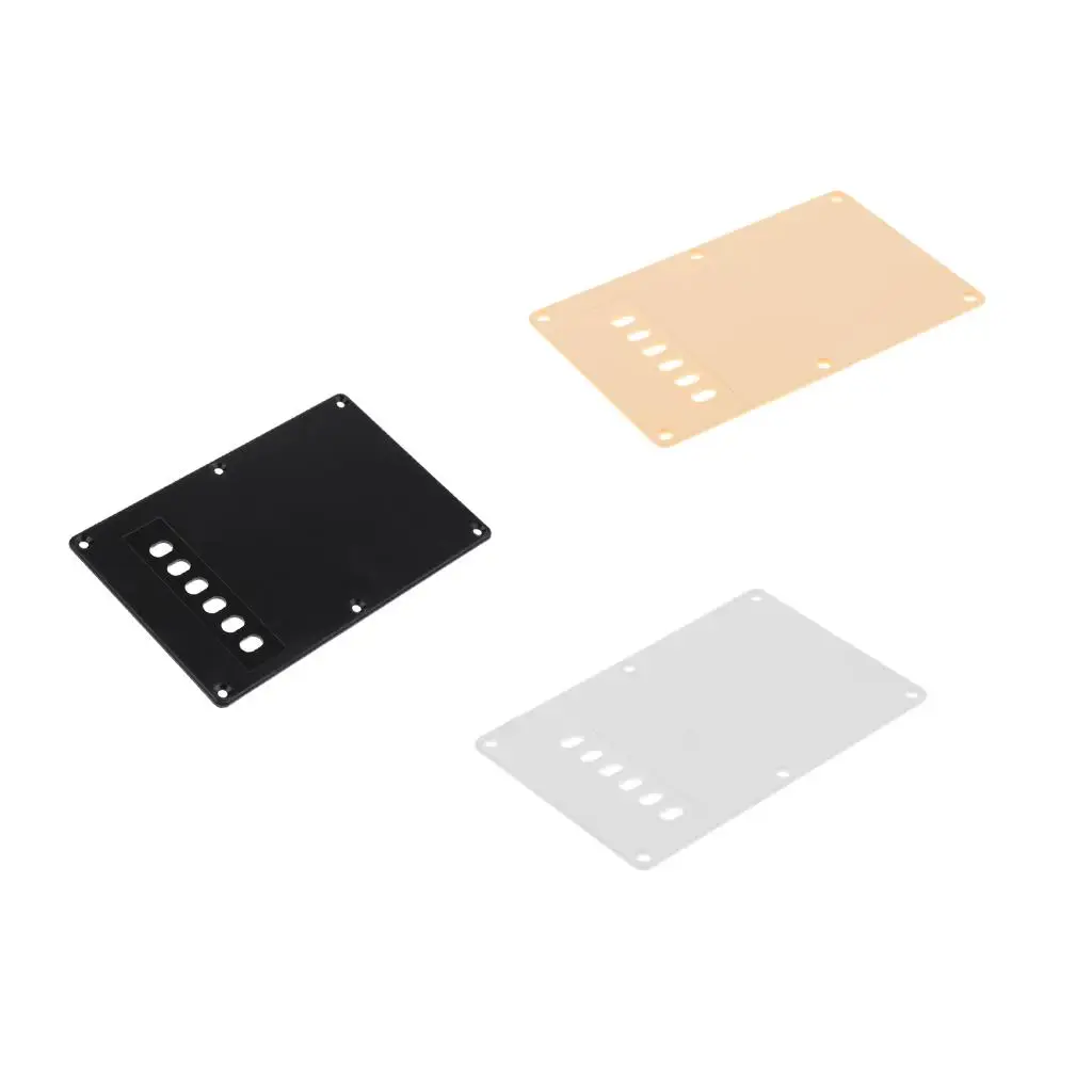 ABS Plastic Guitar Backplate 6 Hole Cavity Cover Parts Accessory for Standard Precision Jazz Bass view 5
