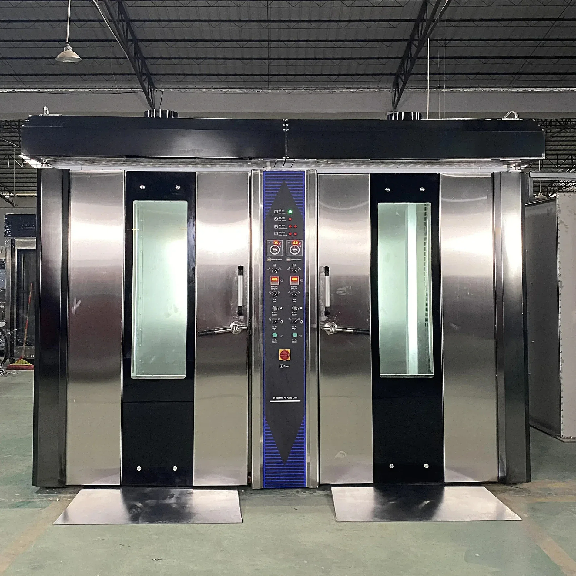 #   ForFabricación de restaurante Industrial, horno rotativo totalmente automático para hornear pan y galletas, Horno Rotativo diésel