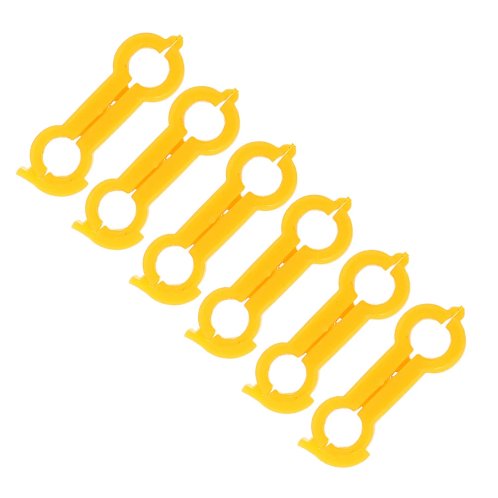 

6 Pcs Parrot Foot Corrector Bird Brace Tiger Skin Accessories Plastic Rings Alignment