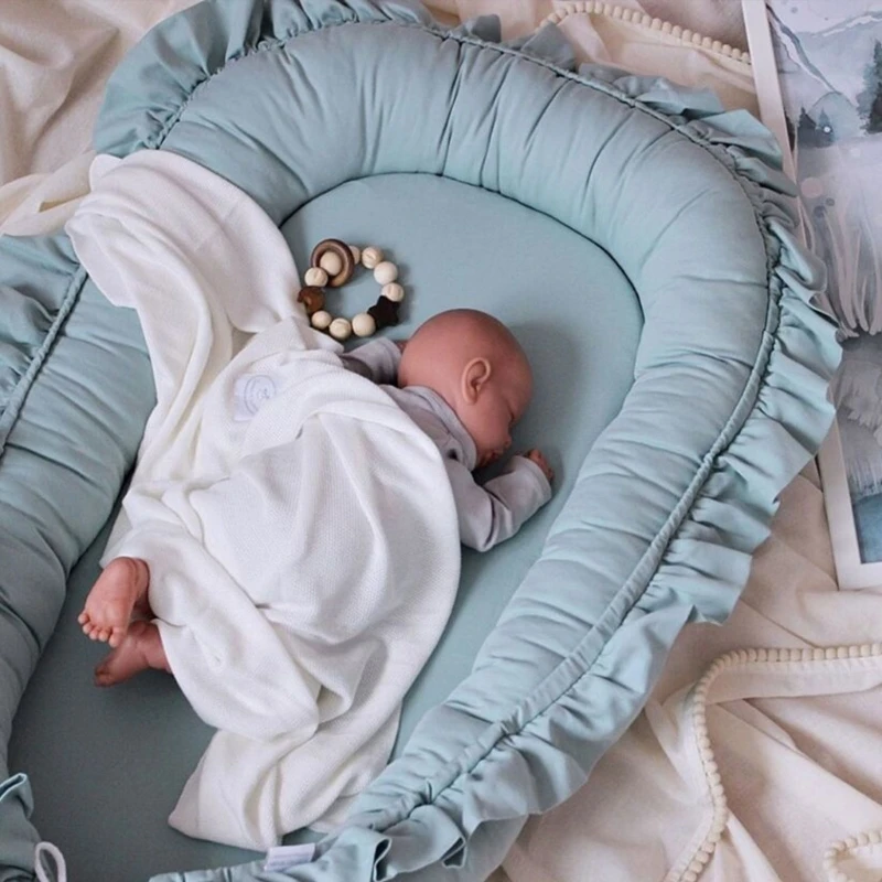 Multifunctional Baby Nest Lounger Portable Mobile Rest Space Newborns Sleep Bed Unisex for Boys Girls Travel Bed