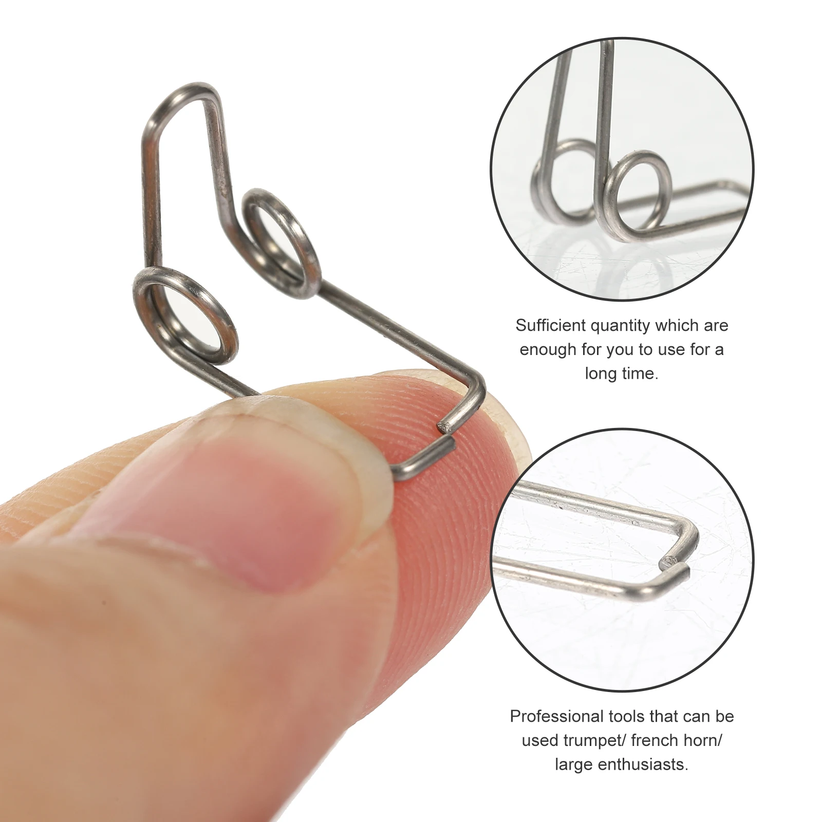 

10pcs Trumpet Accessories Durable Metal Easy Install Clean Professional Tools Draining Springs Watergate Mountings Small Horn