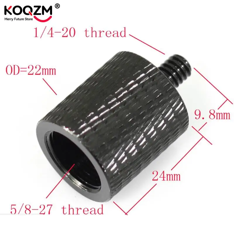 Aluminum Alloy Microphone 5/8 To 1/4 Adapter Screw Bracket Conversion Level Tripod Adapter For Mic Converter Photo Studio Kits