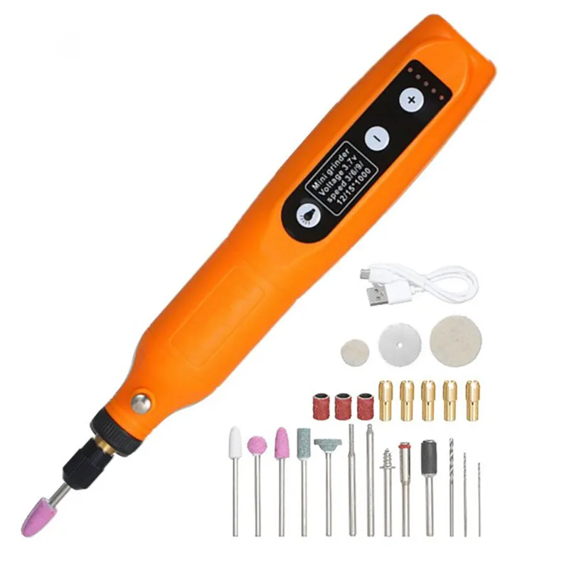 Micro Rotary Tool USB Rechargeable Pruning Grinder Professional Engraver Electric Cutting Lithium Handgrinder Carpentry Tools