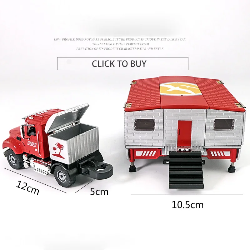 1:50 Speelgoed Thuis Vrachtwagen Legering Model Auto Diecast Schaal Voertuigen Kinderen Kinderen Gift Collectie Motor Trailer Simulatie Speelgoed Voor Jongens