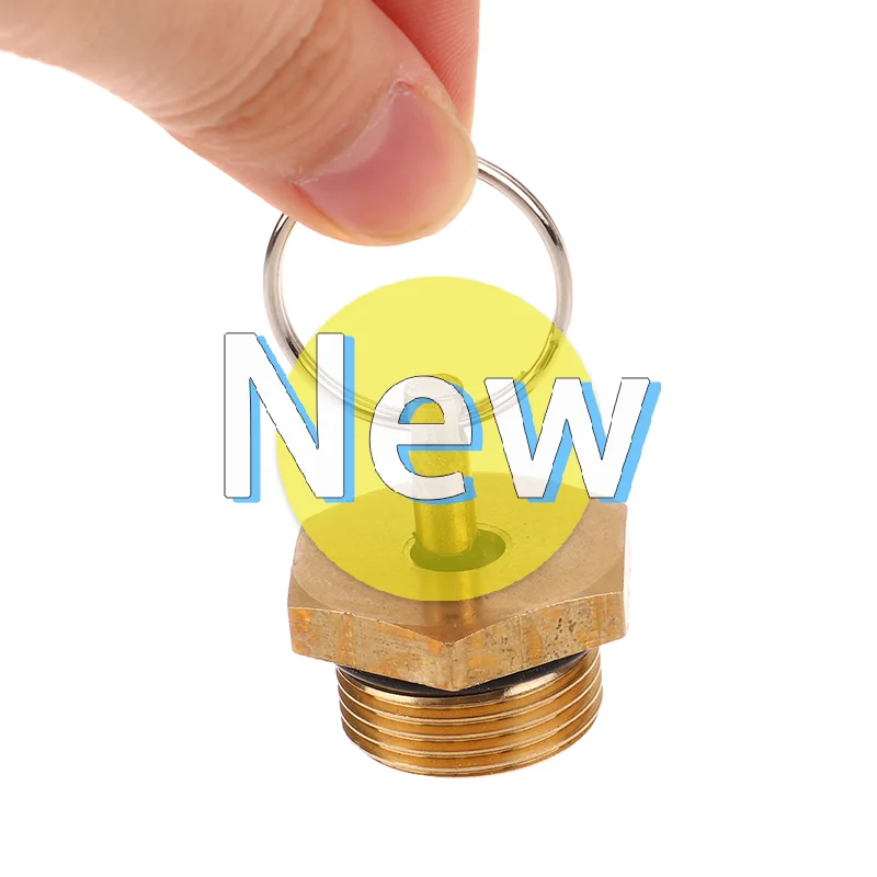 

[]1pc Copper 3*3cm Truck Air Tank Drain Valve Anti-rust Antifouling Air Tank Drain Switch Type 151 Copper Plug Screw Auto Parts