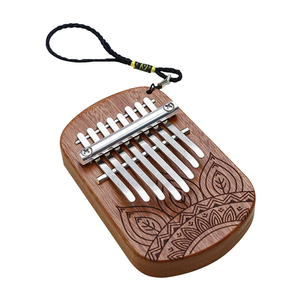 

Kalimba Thumb Wood Small Piano 8-Key Finger Piano Musical Instrument Portable for Beginners Gift 8 Key Kalimba