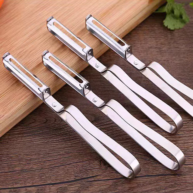 1PCS Stainless Steel Vegetable Fruit Peeler Multi-function Potato Peeling Knife Kitchen Gadgets Thickened Handle Easy To Clean