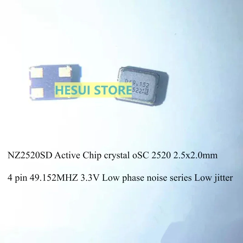 

1/5/10PCS NZ2520SD Active Chip Crystal oscillator OSC low phase noise 49.152M 49.1520MHZ 2520
