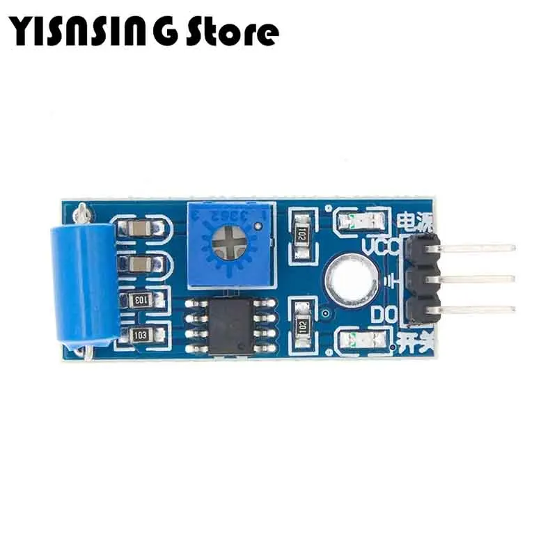 SW-420 Módulo De Sensor De Vibração Normalmente Fechado Para Sistema De Alarme, Veículo Inteligente, Robô, Helicóptero, Avião, Boart