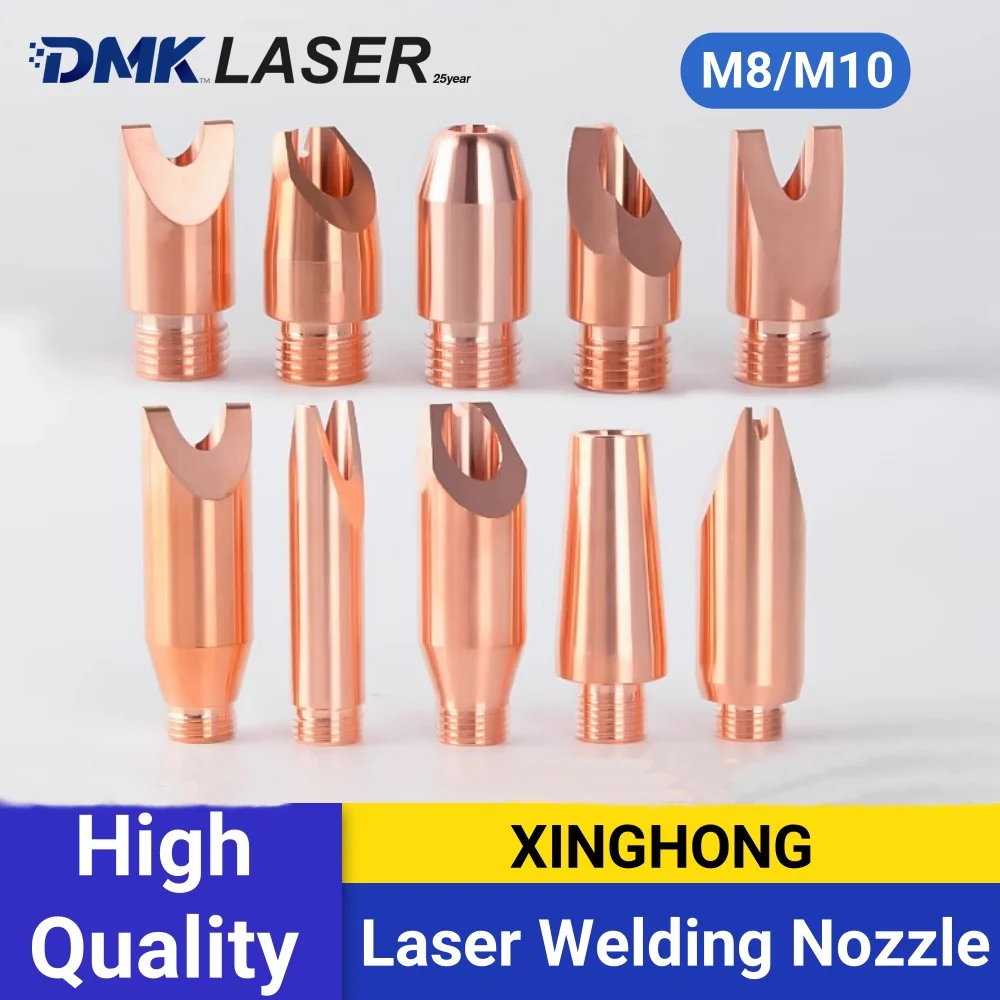 DMK XINGHONG Laser Welding Nozzle M10 M8 Copper Welder Nozzles wire feed For xinghong Handheld Laser Welding Gun HS11 HS21 HS31