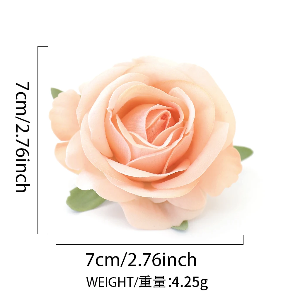 5/10 Stück lebensechte Seidenrosen, künstliche Blumen für Hochzeitsbrautsträuße, Garten, Zuhause, Party, Weihnachtskränze, DIY-Süßigkeitenbox-Deko – Detail 5