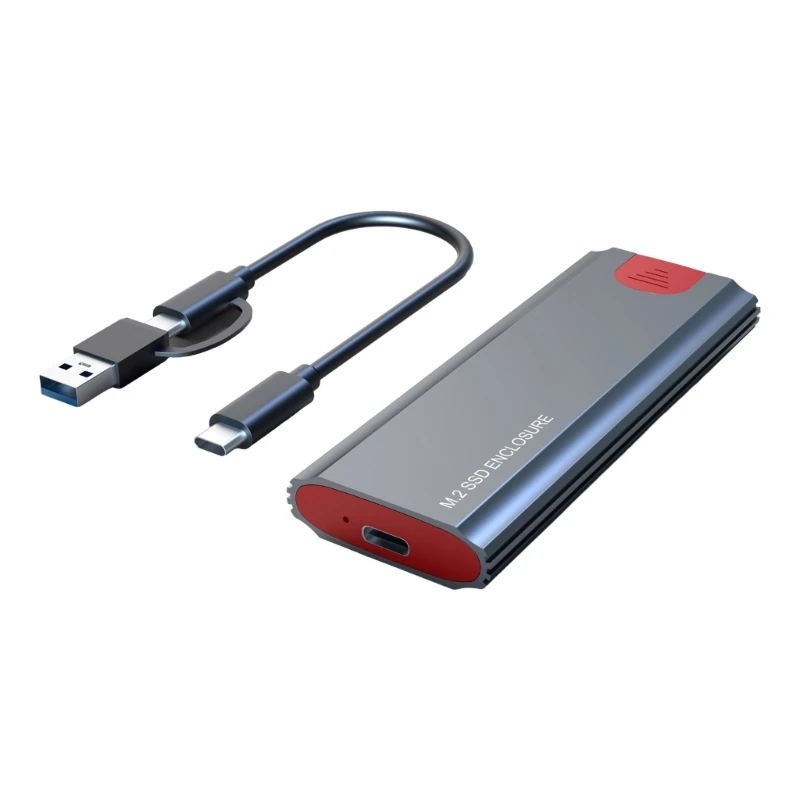 Коробка для жесткого диска USB3.1 Type-C без инструментов для твердотельных накопителей PCIe NVMe 2280/2260/2242/2230