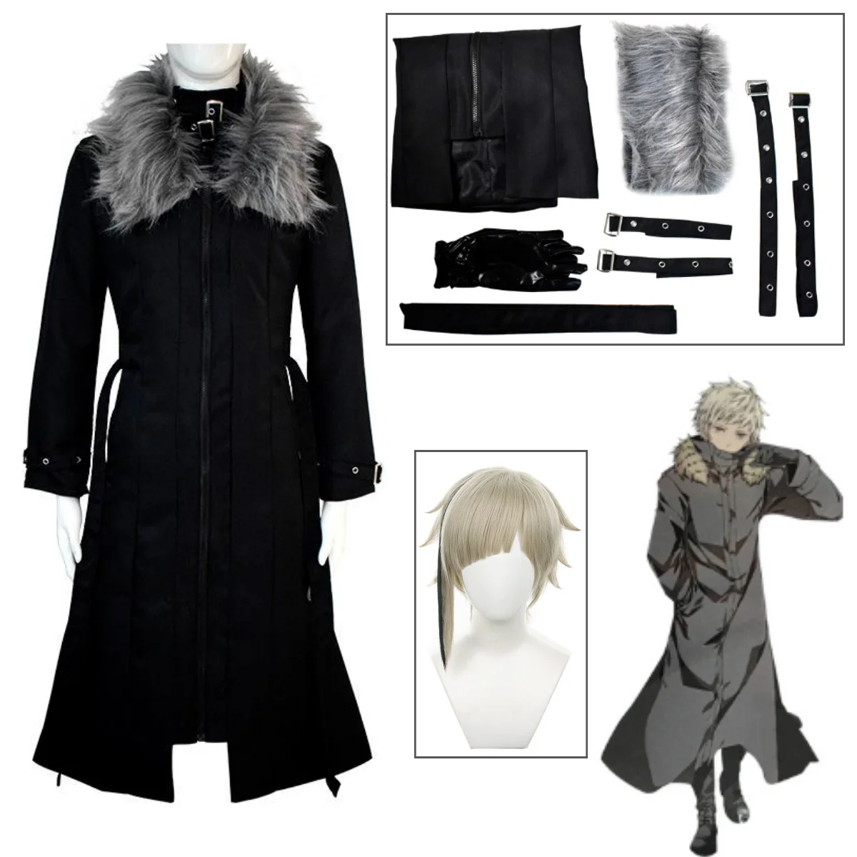 

Bungo Stray Dogs: Beast Nakajima Atsushi Cosplay Costume IF The World Anime Clothing Parallel World Lines Nakajima Atsushi Coat