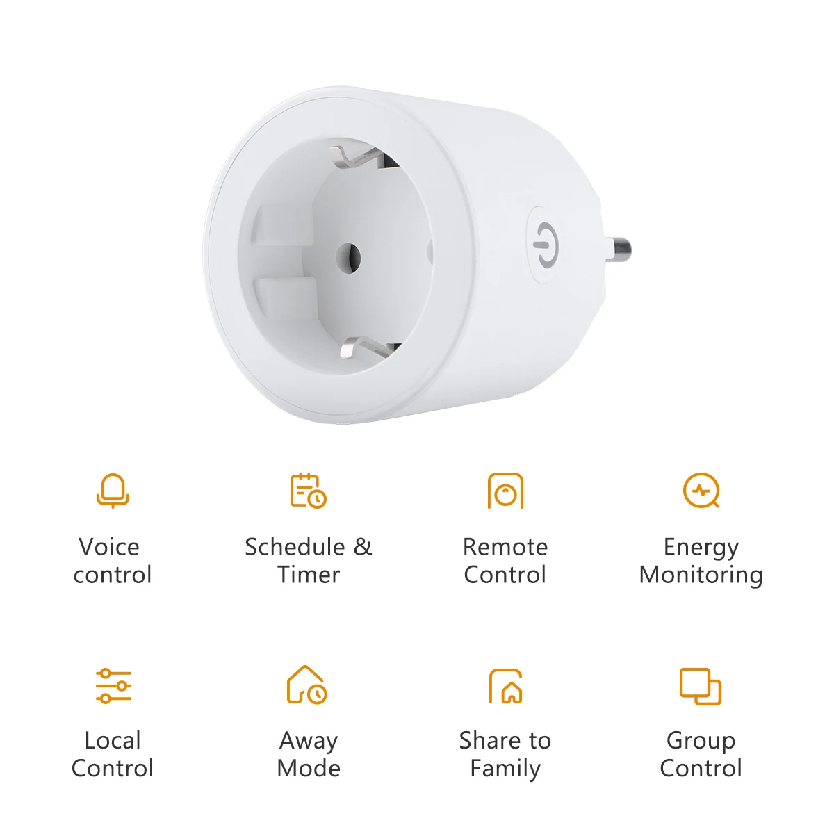 IMOU Smart Plug Set CE1 Smart Socket EU-stekker met Power Energy Monitoring Afstandsbediening Spraakbesturing Ondersteuning 220-240V