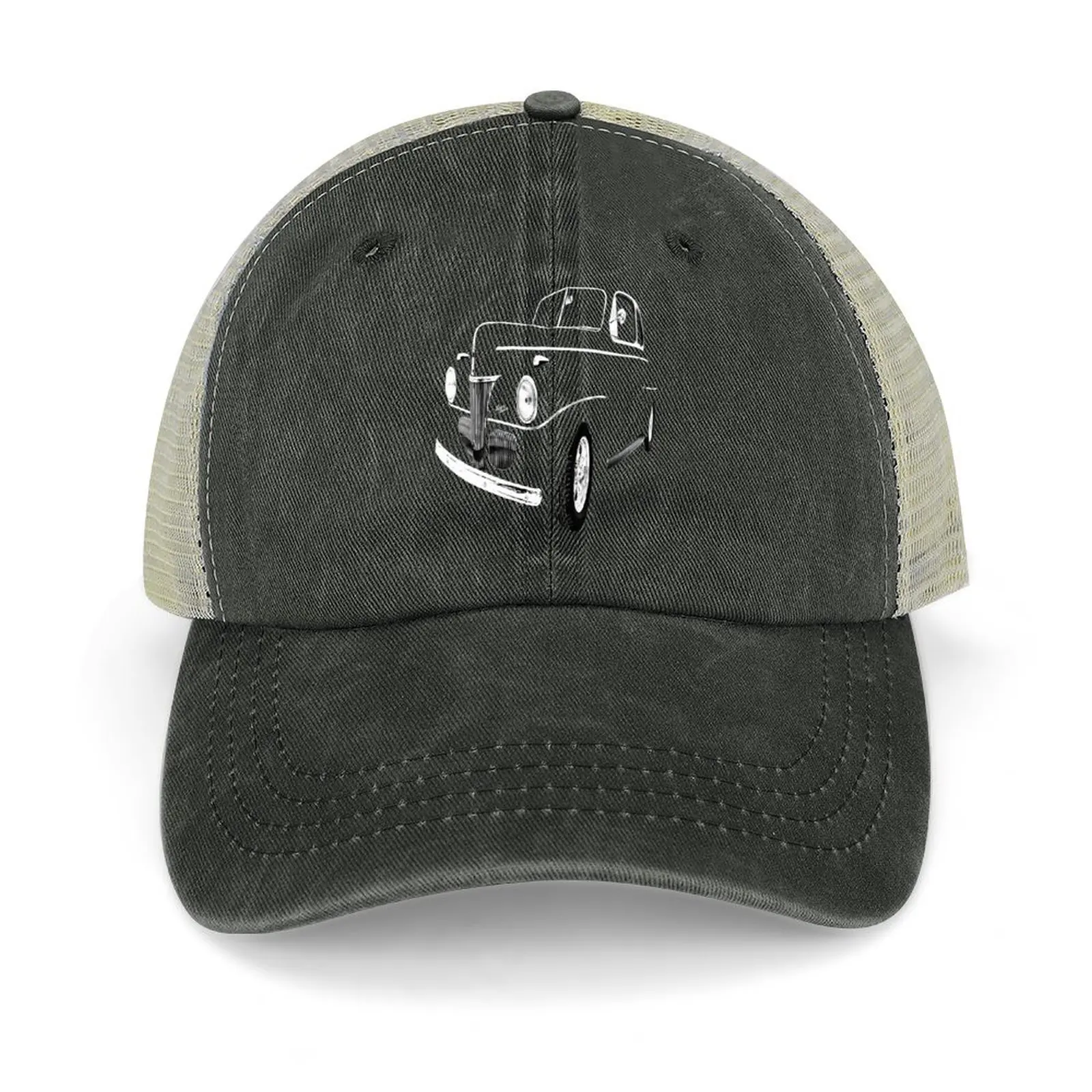 

1941 Ford, Black on Black, Vintage old car, car show OKC,USA Baseball Cap Trucker Hat sun hat Trucker Hats For Men Women's