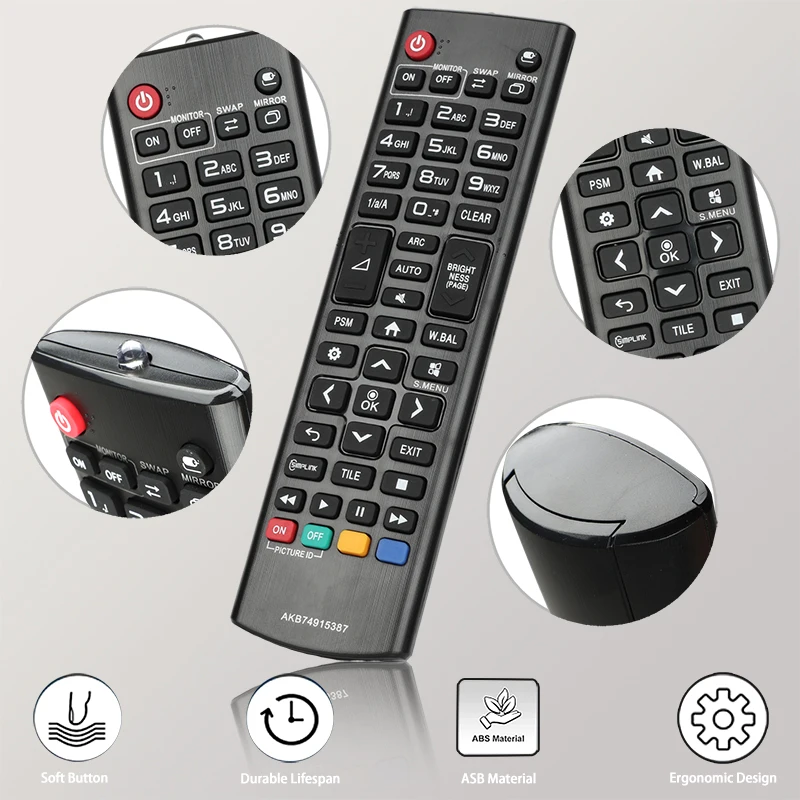 For AKB74915387 LG-Smart-TV-Remote-Control-Replacement, For LG Smart TV 42PN450B 47IN5400 50IN5400 55LA690V