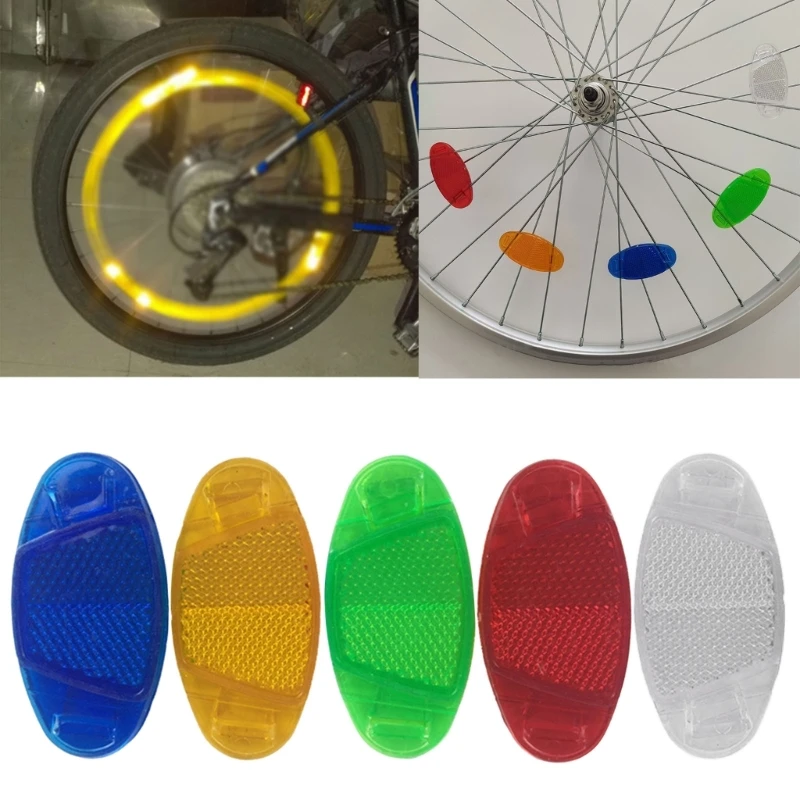 Bikes Spoke Reflectors, 8Pcs Bikes Wheel Reflectors, Bikes Wheel Reflectors Spoke Cyclings Bikes Clip