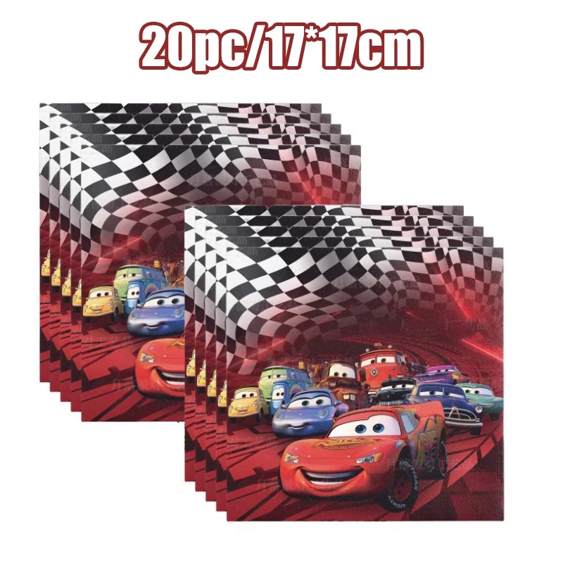 Disney Cars Birthday Party Decoration Supplies New Cartoon Lightning Mcqueen Paper Cups Napkins Plates Balloons Baby Shower Kids