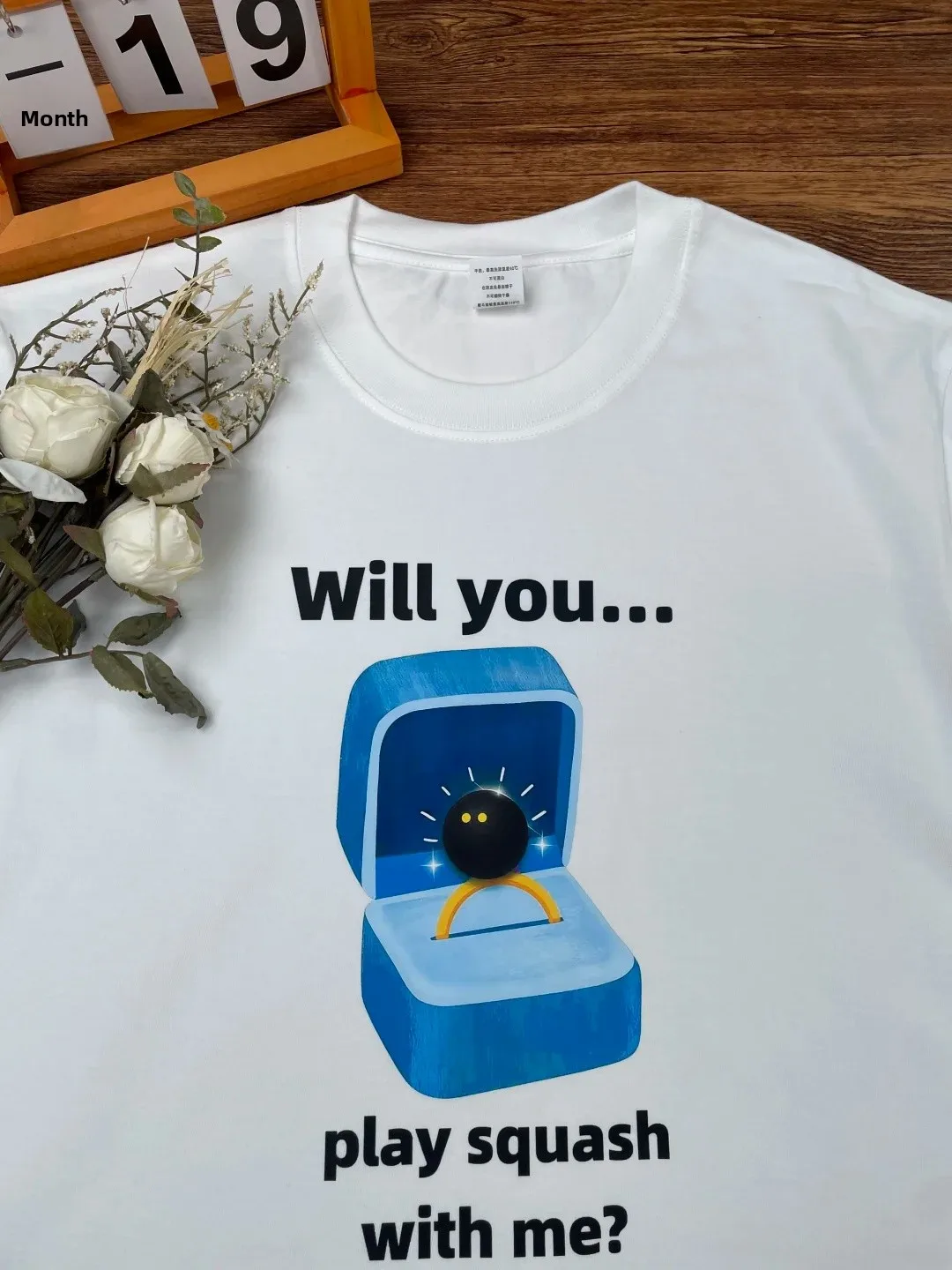 Creative Fun Breathable Pure Cotton Short Sleeve T-Shirt Wall Game Invitation Design Unisex Couple Commuting Summer Fashion
