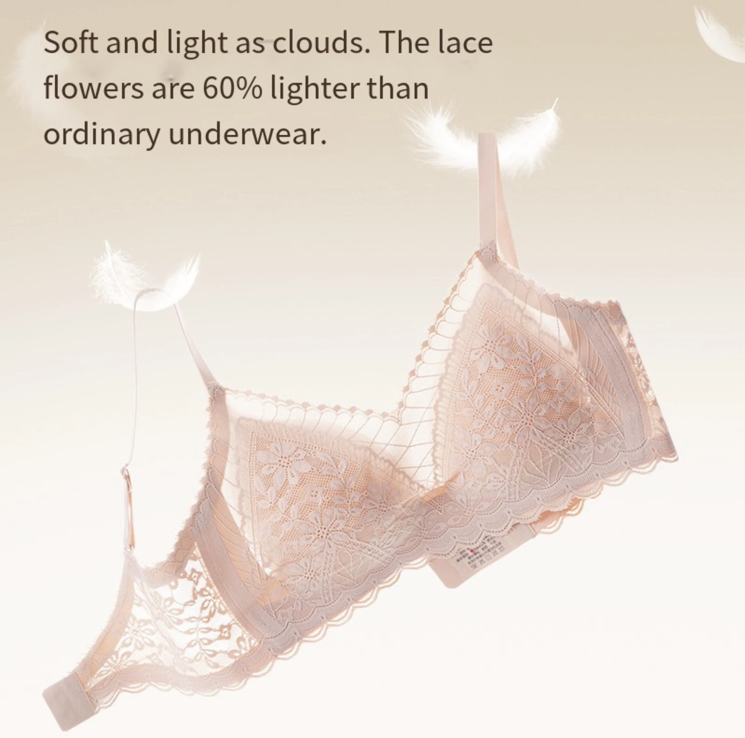 

Дышащий и удобный, большая грудь, маленькое французское сексуальное кружево, бесшовное нижнее белье, женский тонкий бюстгальтер на косточках.