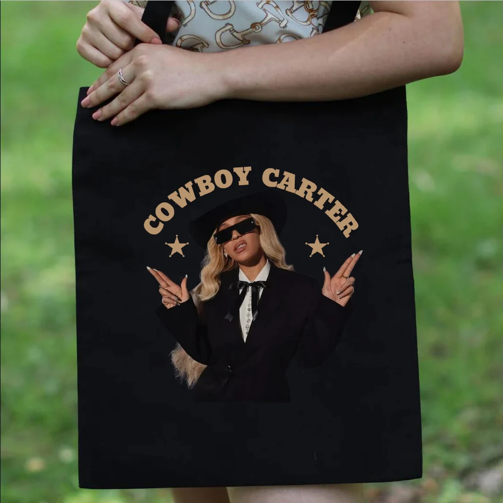 Beyonce Cowboy Carter Canvas Bag Country Song Tote Bag new album Renaissance peripheral storage bag