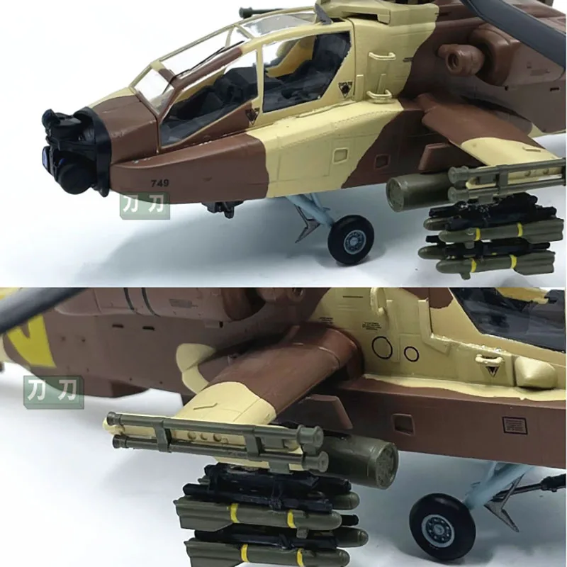 Easy Model 1:72 Scale Air Force Helicopter Aircraft Model AH-64D Collection Toy Gift Display Finished Emulation Aircraft