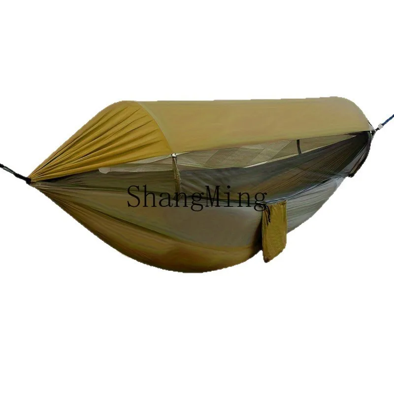 

PYH New Hammock Outdoor Double Anti Rollover Automatic Quick Open Swing Anti-Mosquito Net Hammock Hammock Outdoor Camping Awning