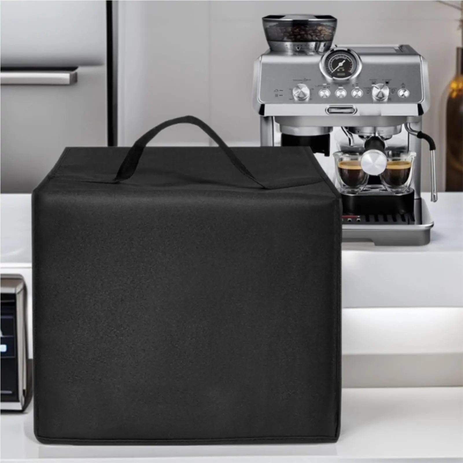 

Coffee Machine Cover Waterproof Coffee Maker Machine Cover With Top Handle UV-Resistant Nylon Protector For Hotel Restaurant