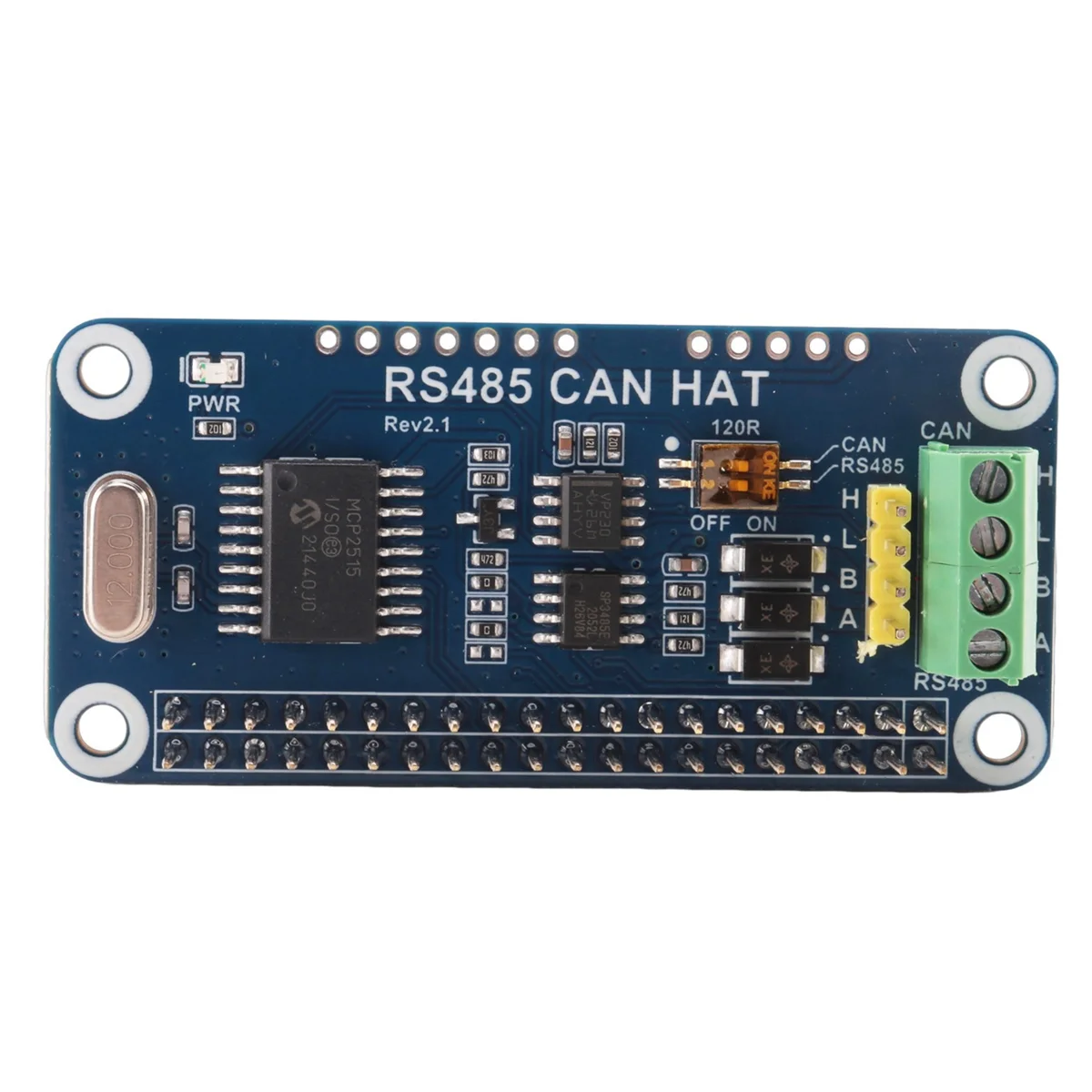New Waveshare RS485 CAN HAT for Raspberry Pi Allows Stable Long-Distance Communication Supports Raspberry Pi Series Boards