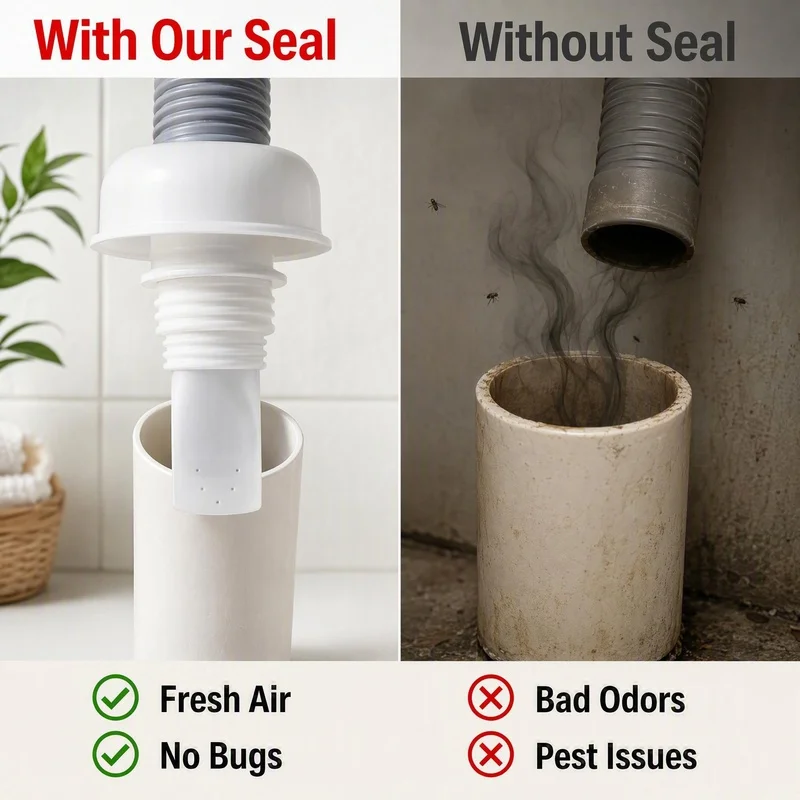 Kitchen drain anti-odor sealing ring High-elastic silicone Anti-odor, insect-proof, and spill-proof Kitchen sink drain outlet Se