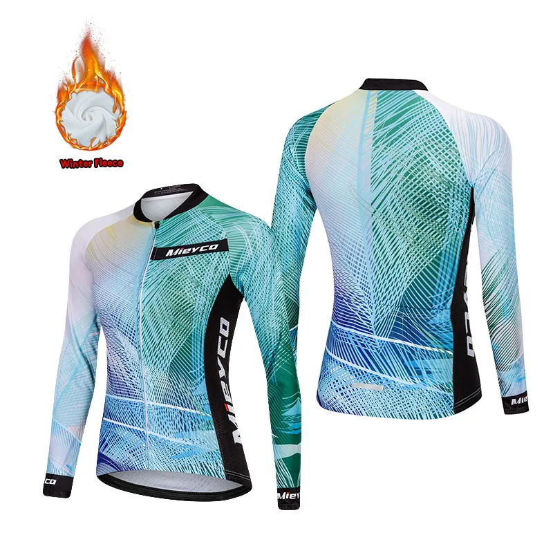 Maglia da ciclismo invernale in pile 2023 inverno Outdoor donna abiti strada MTB equitazione abbigliamento da bicicletta tenere al caldo camicie da