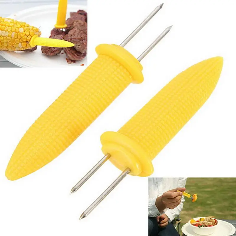 

Corn Needle BBQ BBQ Tool Corn Fork Creative Fork Portable Barbecue Fork Kitchen Small Tool Handheld Anti Scald