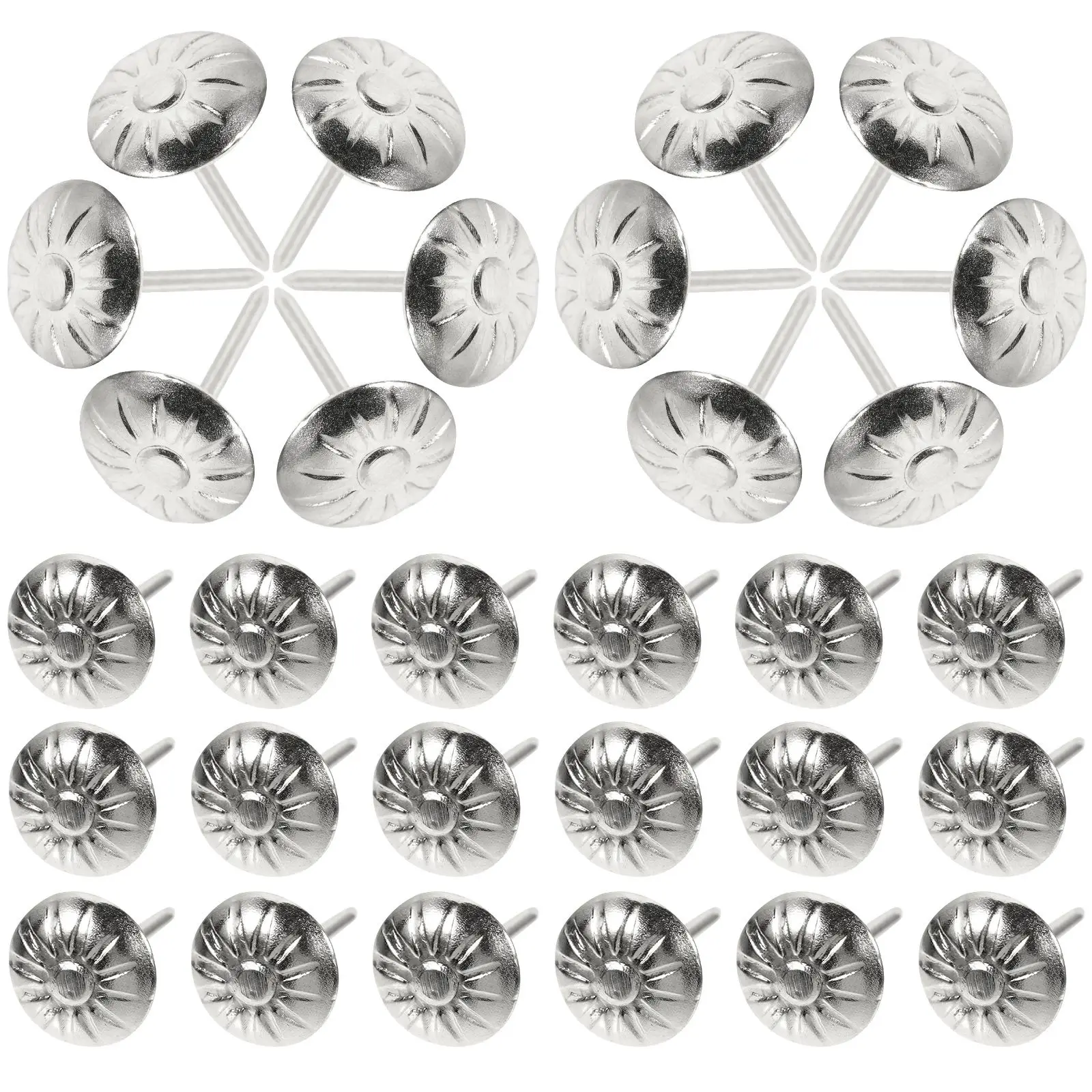 

300 Pcs Upholstery Tacks For Sofa Nails Tacks Decorative Retro Furniture Soft Bag Sofa Bed Chair Table Push Pins Iron DIY