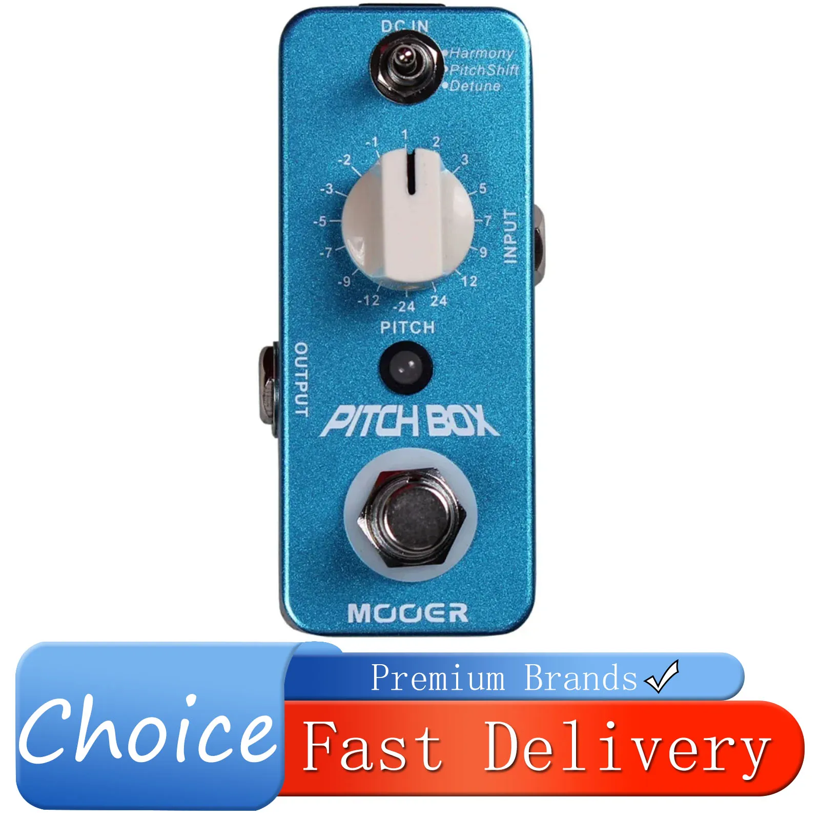 MOOER Pitch Box Guitarra Effect Pedal Transpose 3 Effects Modes Harmony Pitch Shift Detune True Bypass Pedal Guitar Accessories