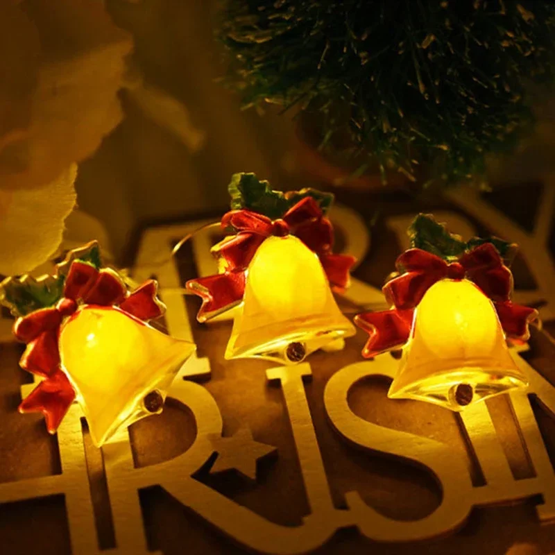 50/20 LED Bell Light String USB Plug Fairy Light Room Accessories Living Room Bedroom Decor Xmas Tree Wedding Party Garland