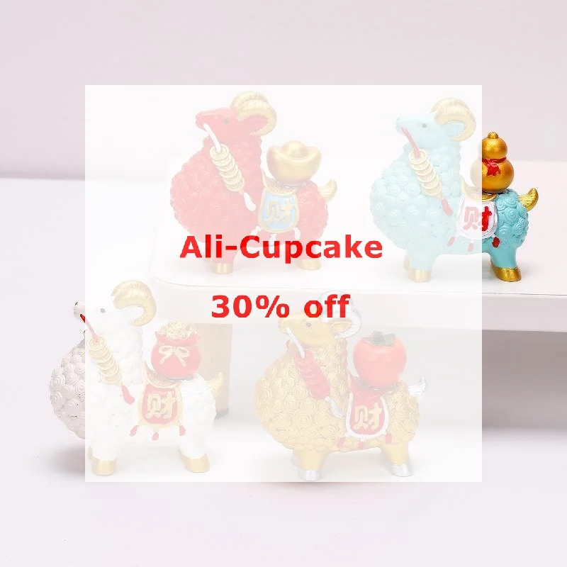 Feng Shui Goat Statue Golden Sheep Figurine Zodiac Wealth Ornament Rotating Persimmon Luck Chinese Collectible Home Decor Gift