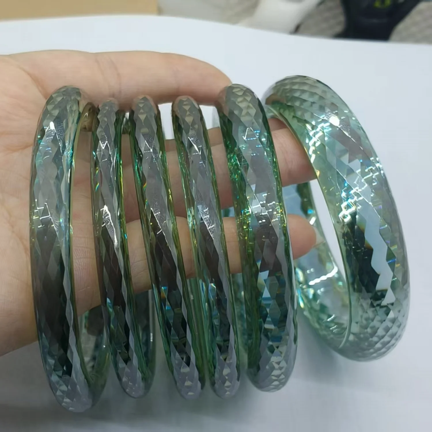 

Браслет из муассанита: граненый/гладкий, круглой формы, разноцветный, изысканный, элегантный. Идеальный подарок на день рождения или годовщину. Роскошное высококачественное ювелирное украшение для женщин.