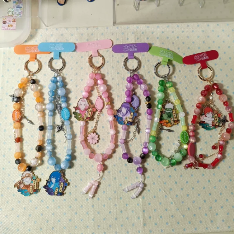 

New Shippuden Color Phone Chain Blind Box Dopamine Keychain Anime Decoration Peripheral Collection Toys Send Friend Gifts