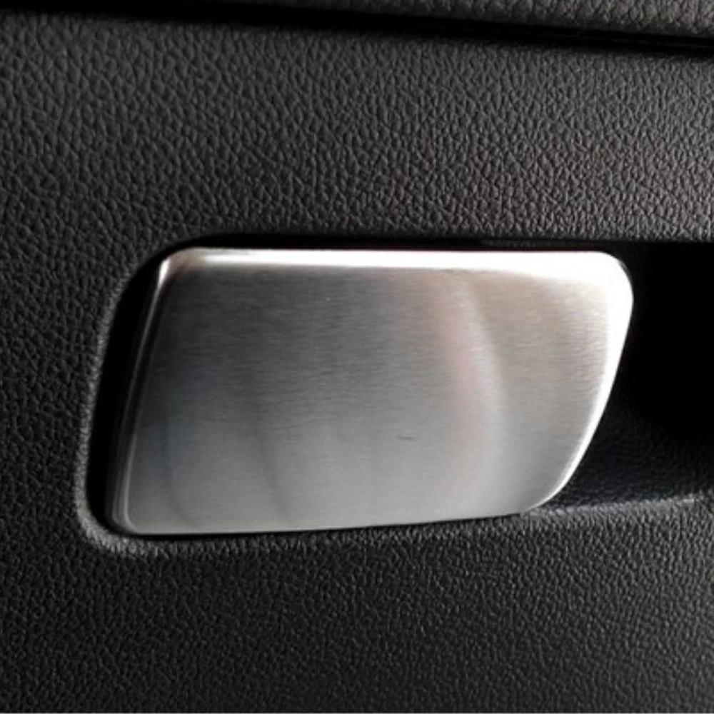 Stainless Steel Car copilot Glove Box Switch Trim Handle Cover Decorative Fit for VW Volkswagen Golf 7 MK7 Auto Accessories