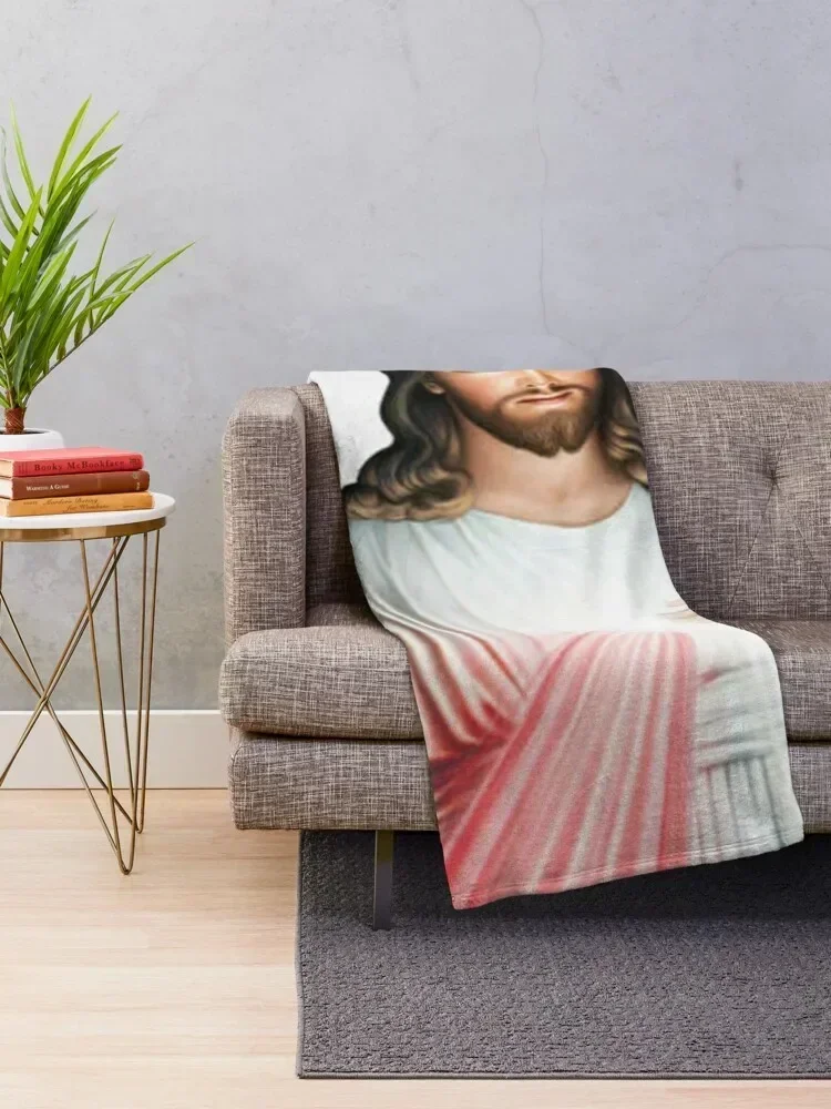 The Divine Mercy, Jesus I trust in You, Saint Faustina, Divine Mercy Throw Blanket For Decorative Sofa Bed Fashionable Blankets