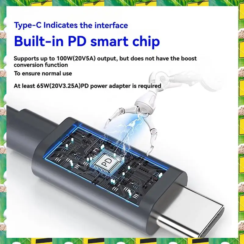 3C Electron Car Charger Typec Cable Starlink Mini Power Cable High And Low Temperature Resistant DC Typec Power Cord To Cigarett