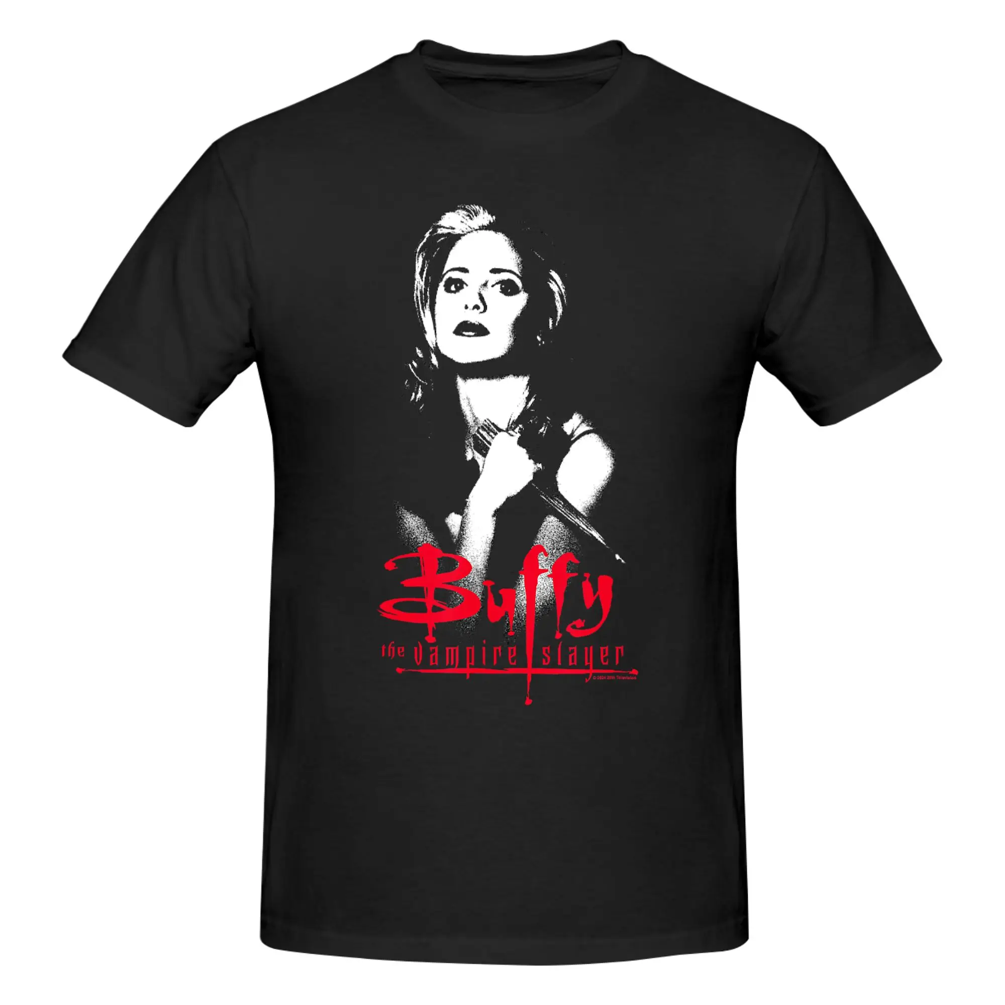 1 Piece Night Huntress Funny Graphic 100% Cotton T-Shirt Gothic Buffy Hunter Tees Tops For Men