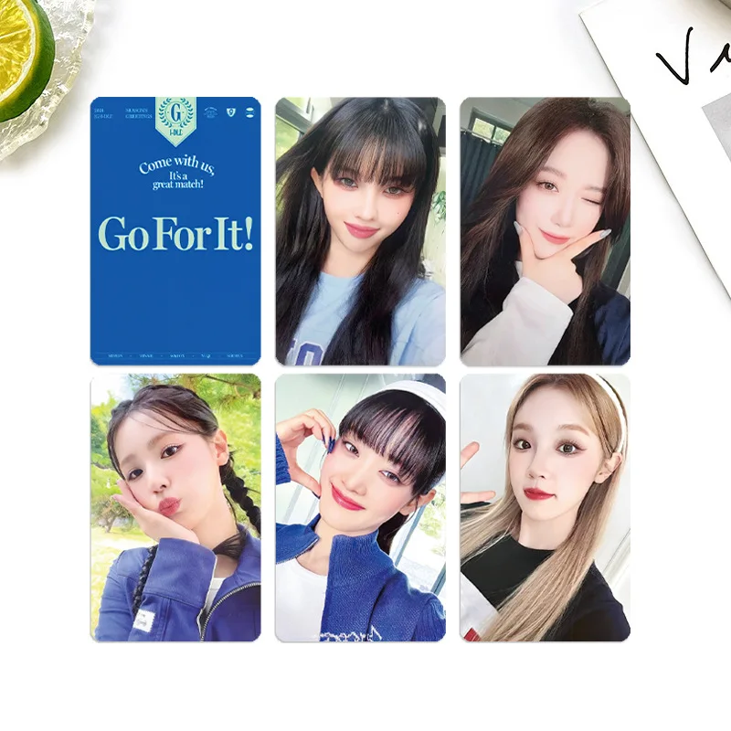 Cartes KPOP IDLE Go For It Selfie Druo, cartes photo mignonnes, cadeaux d'anniversaire Géry, YUQI ata yeon MINNIE, salutations de la saison 2024, ensemble de 5 pièces