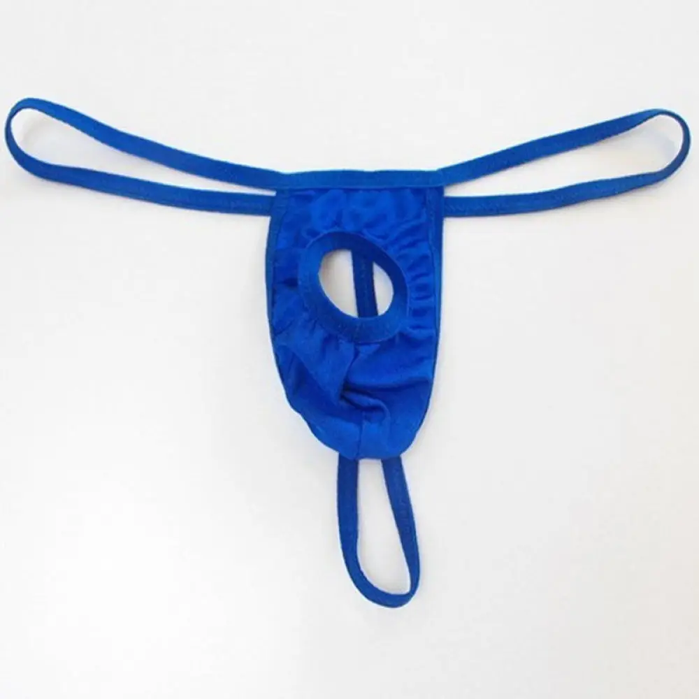 Mens Sexy Low Rise Jockstrap Breathable Mesh G String Underwear Open Hole Briefs Comfortable Elastic Gay Lingerie