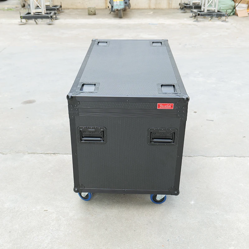 Waterproof Black Cable Trunks Flight Road Case For Storage Transport Fiberglass Cable Wire