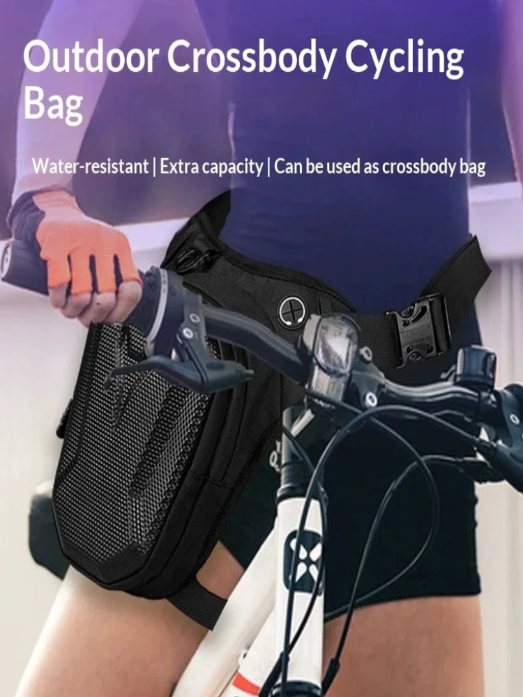 AliExpress NONE HOMEFISH 1PC Black Motorcycle Leg Bag Waterproof Rider Waist Bag Cycling Bike Crossbody Bag Motorcycle Equipment