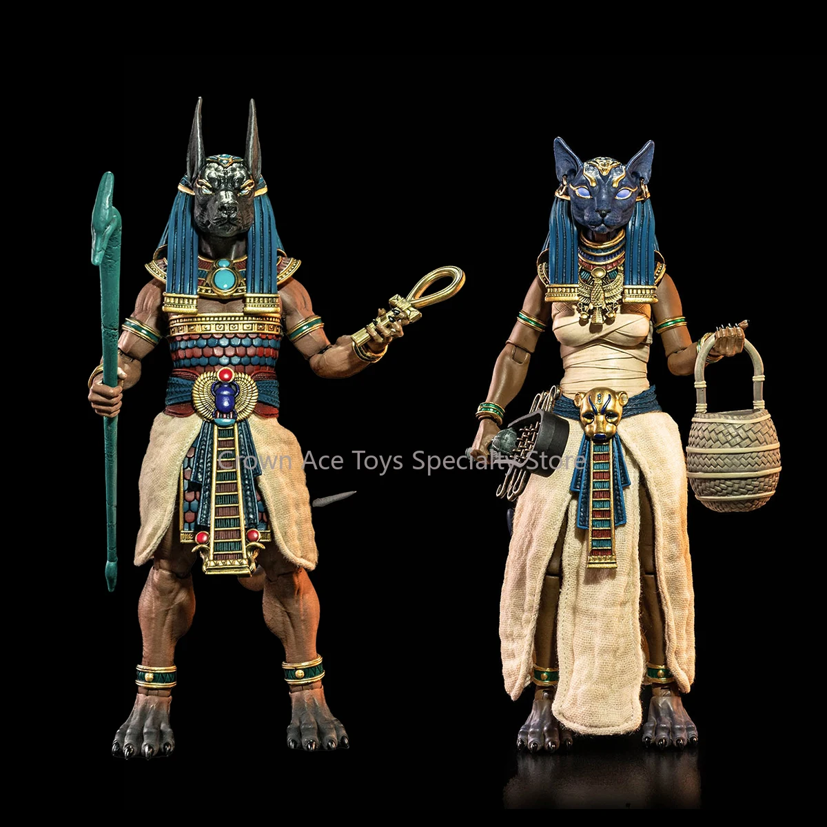 

Four Horsemen Studios Figura Obscura The Gods of Ancient Egypt Anubis Bastet’s Action Figure Trendy Toy Holiday Collectible Gift