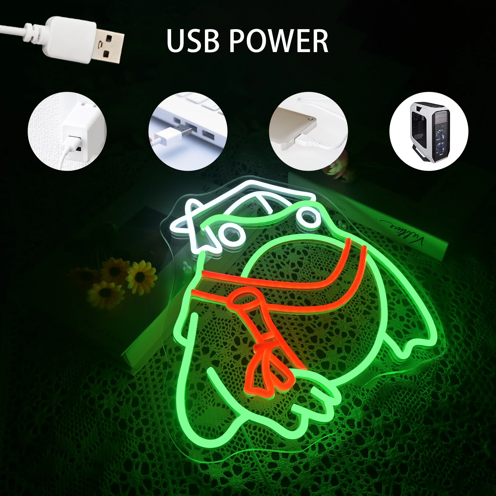 Toad Graduated Neon Sign Wall Decor Led Neon Light Bedroom Suitable for Classroom Book Library Reading Room Bookish Decor