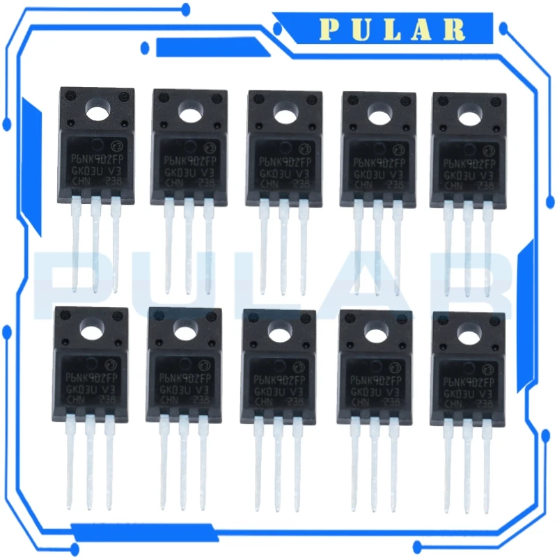 10 teile/los schalter p6nk90z plr p6nk90zfp 6a 900v stp6nk90zfp authentisches original auf-220