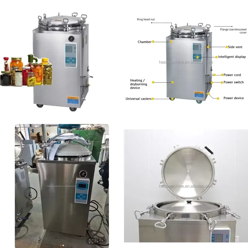26 Labtex Vertical Pressure Hand-wheel Steam Sterilizer Autoclave Pressure Steam Sterilizer Machine 35 50 75 100l
